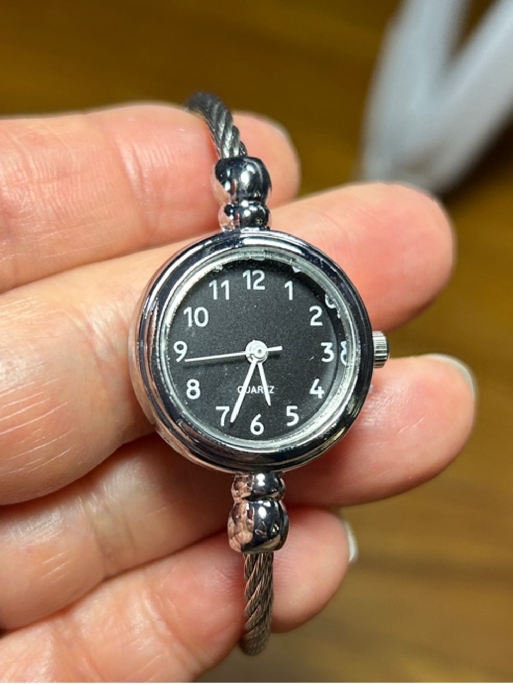 3/$25 Round Dial Wrap Bangle Quartz Watch